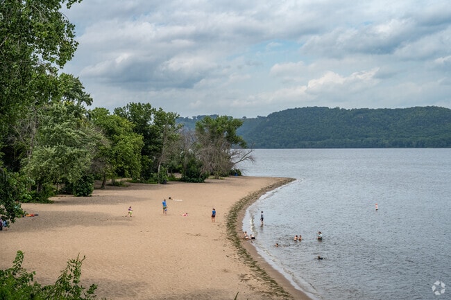 The beach at Hok Si La Park is a great swimming spot in the summer.