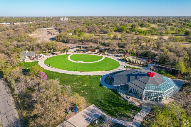Beautiful scenery can be found in Botanical Garden just outside of Sunflower