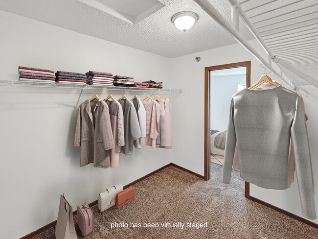 Spacious Walk-in Closets