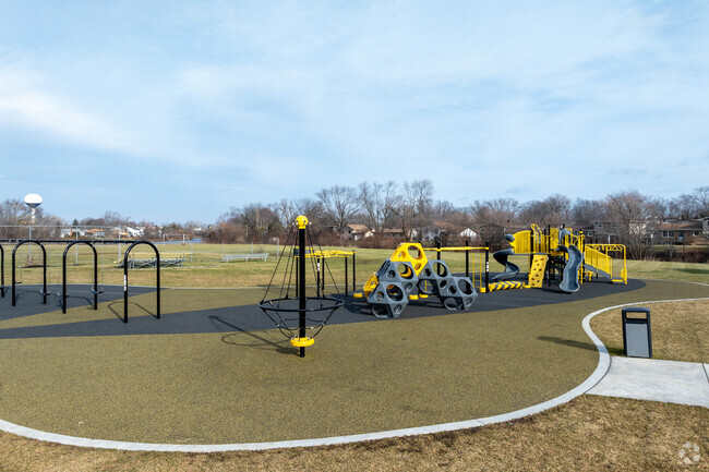 Kids love the playground at Neil Armstrong Elementary School.