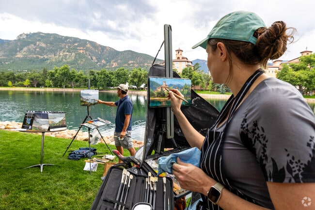 Artists enjoy spending time in Broadmoor, Colorado Springs.