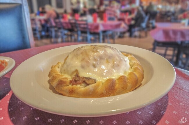 Derango's famous Pizza Turnover.
