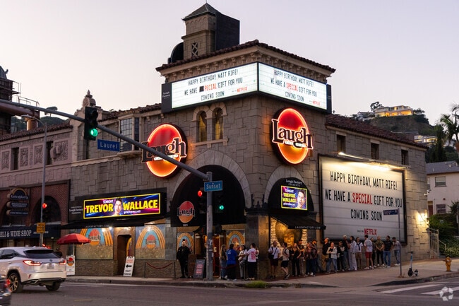 Hollywood Hills West boasts entertainment with The Laugh Factory, where laughter knows no bounds