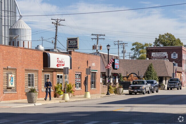 Enjoy the small town atmosphere of Somonauk with local businesses just steps away.