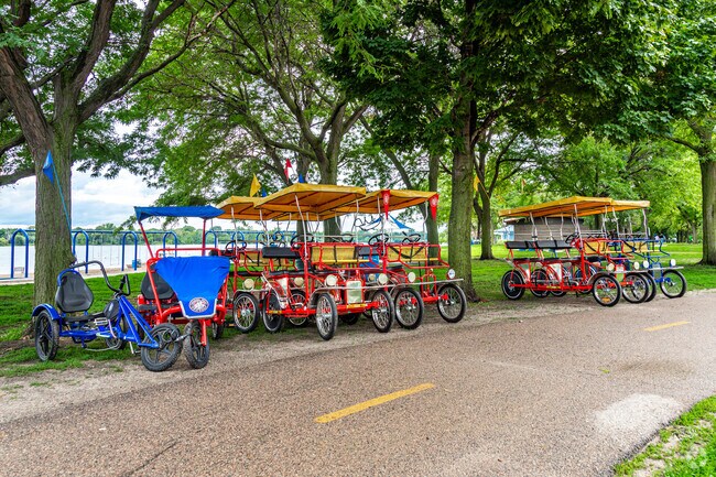 Wheel Fun Rental offers a variety of rental options for exploring the park.