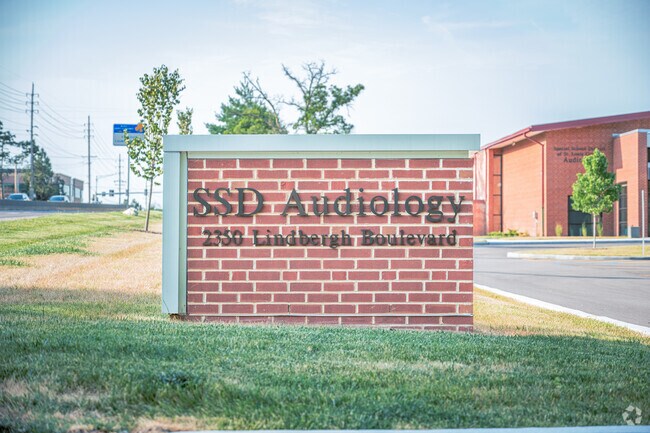 The Audiology School sign is at the back of Litzinger School.