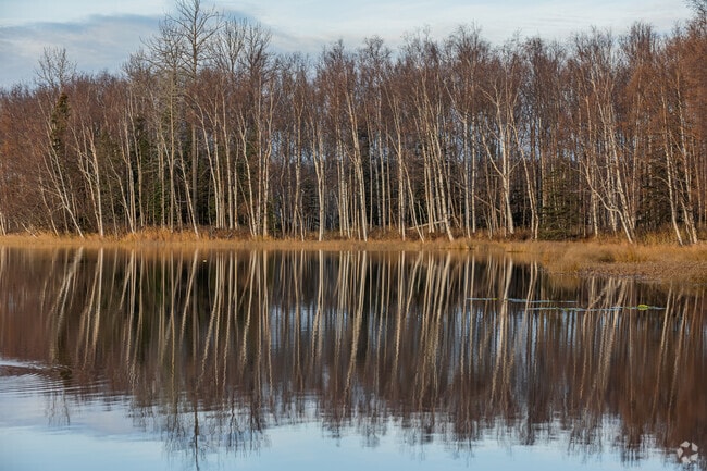 Early mornings and low winds make for beautiful reflections on Kings Lake in North Lakes.