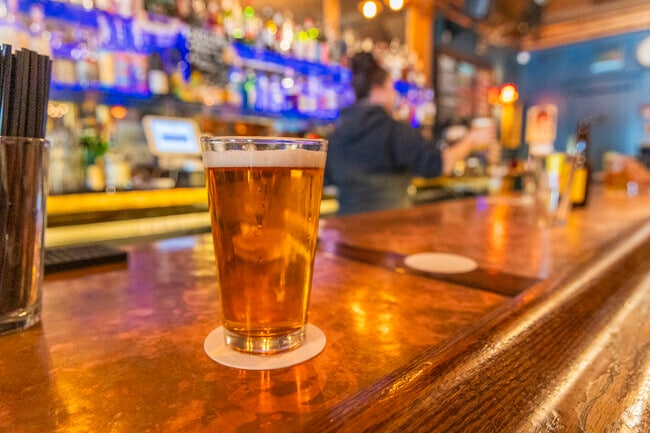 Get a pint after work at Gaskill's Wolf Hound bar.