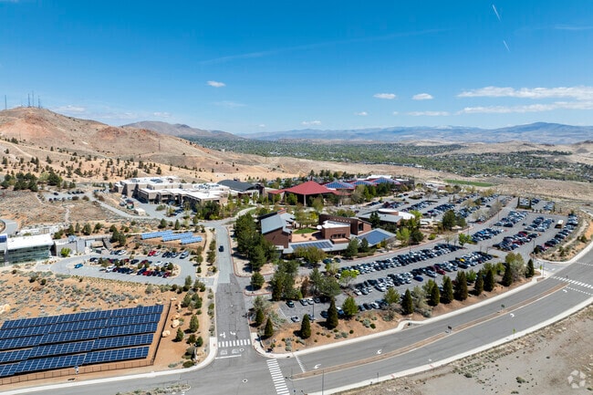 An aerial view of TMCC High School facing North East.
