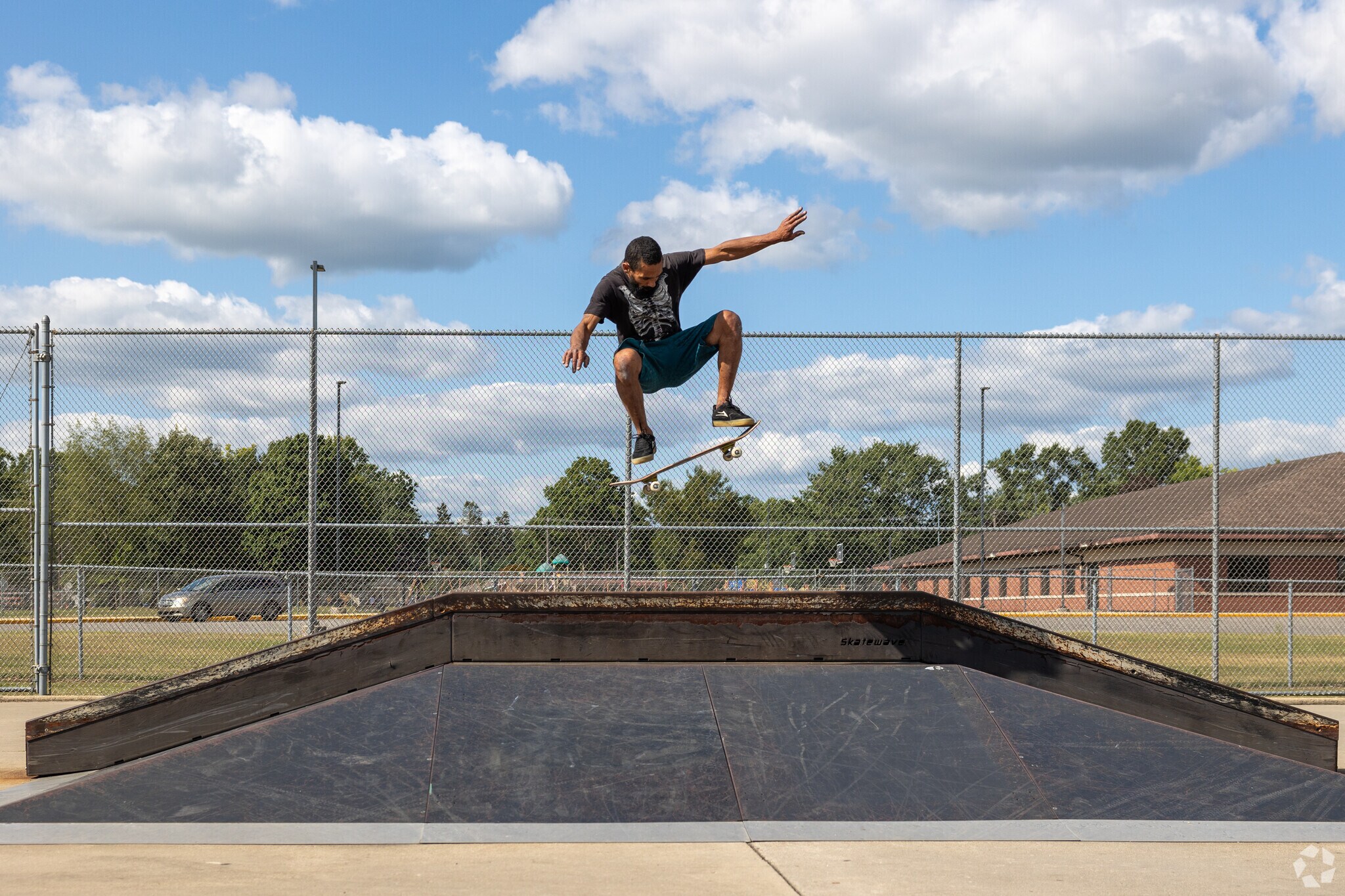 The skatepark at Riverview Park in Riverview East is known for its metal ramps.