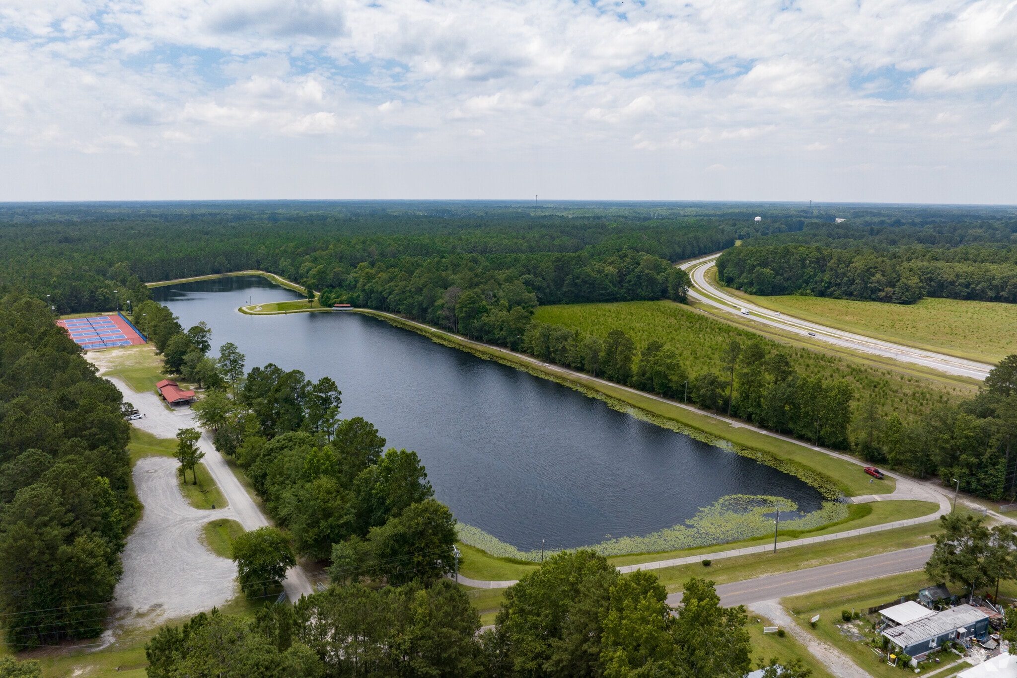 Springfield Recreational Park as seen from above.