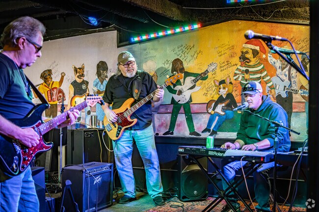 Friends gather for a great night of music during the Moondogs Pub Open Mic night in Blawnox.