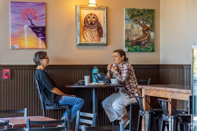 Catch up with a friend at Navah Coffee House in Legacy Ridge.