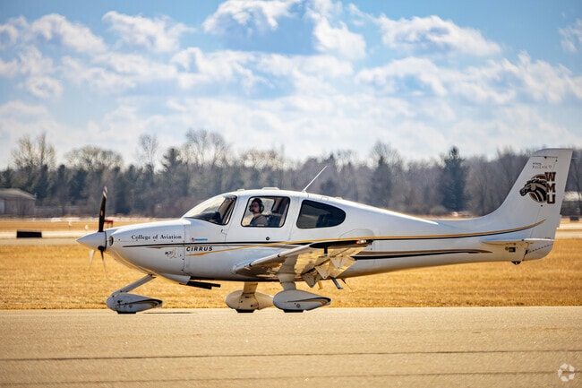 Public-use Branch County Memorial Airport west of Coldwater is home to a local flight school.