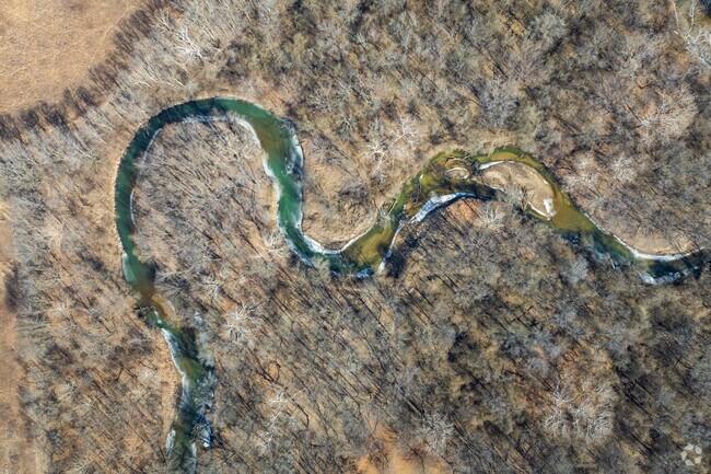 The town is home to 14 parks, including Kickapoo Creek featuring woods and trails.