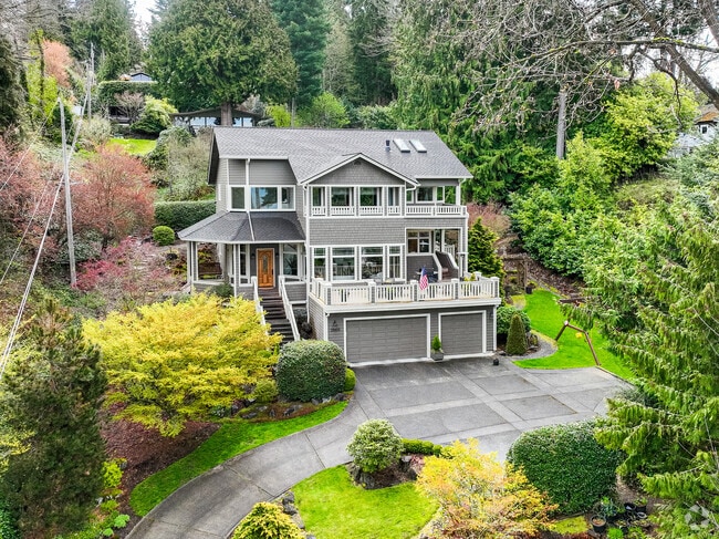 A northwest style, multi story home.