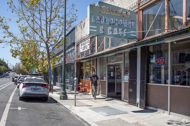 The small retail area of Ivy Hill has a laundromat, a café, and more.