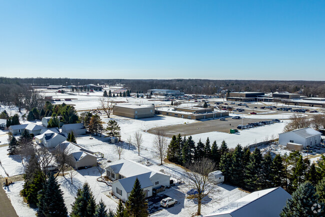 A wide lot surrounds Linden's Central Elementary School.