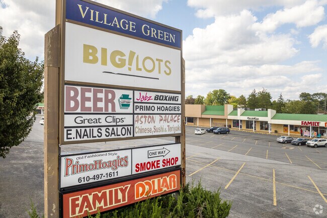 The Village Green Shopping Center near Chester Township offers many shopping options.