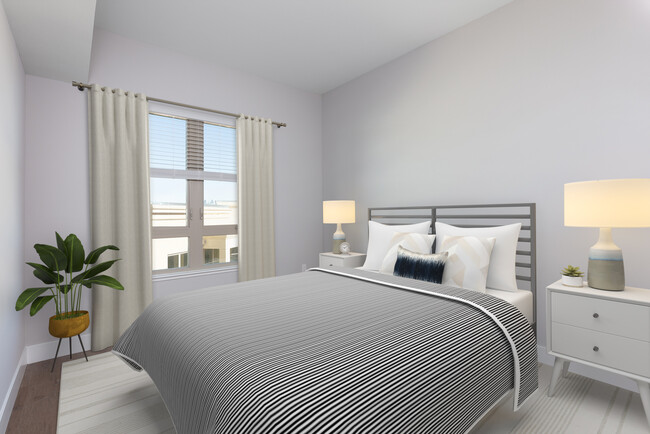 Signature Collection bedroom with hard surface flooring