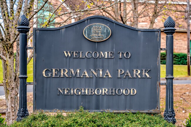 Living in Germania Park offers residents a sparse suburban feel.