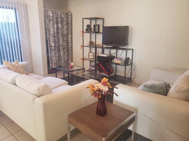 Extra storage and outside access from the living room