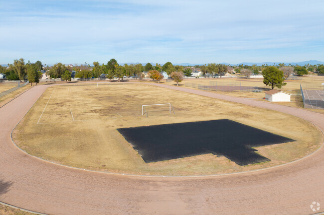 Kyrene Del Pueblo Middle School in Chandler includes an athletic field.