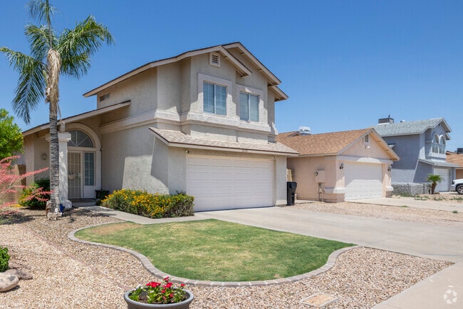 Front facing two-car garages are common in newer builds in Deer Valley.