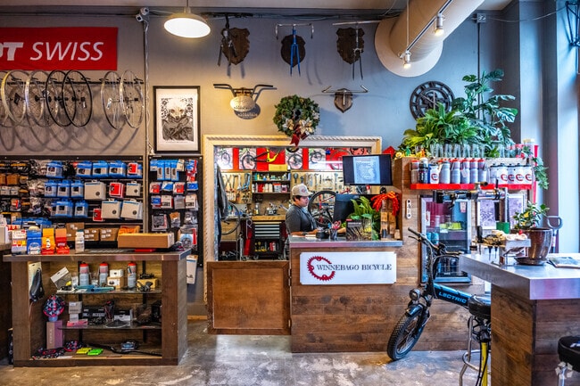 Winnebago Cycle in Downtown Oshkosh is a full service bike shop.