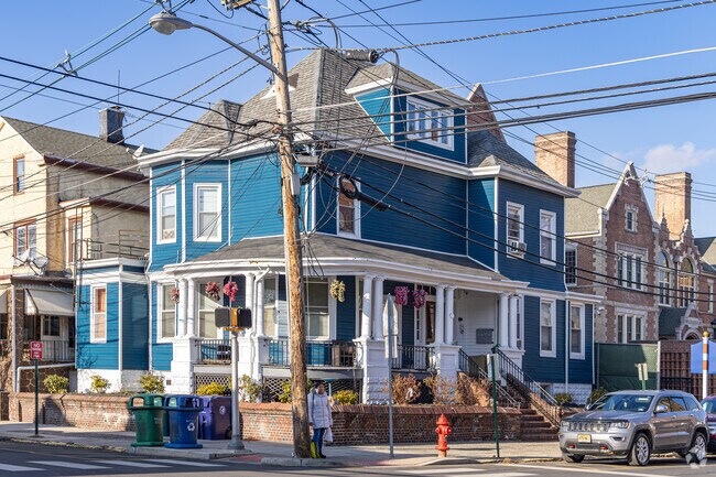 The Waterfront is known for brightly colored Victorian homes reminiscent of towns further down the New Jersey shoreline.