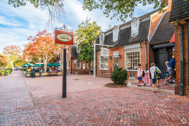 Quaint shops and artisanal delights await in Merchant's Square, Williamsburg.