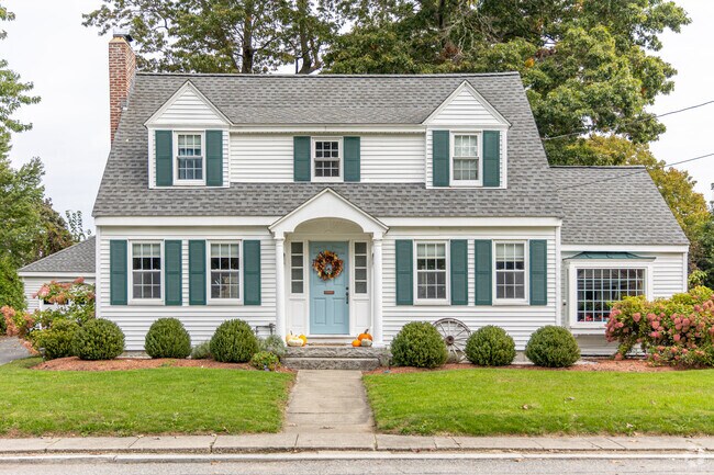 A picturesque Cape Cod homes sit back from the streets in North Chelmsford.