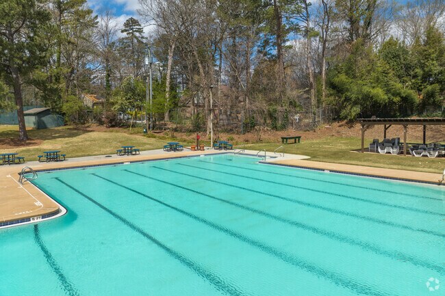 The Leafmore-Creek Park Club boasts a swimming pool for residents to enjoy.
