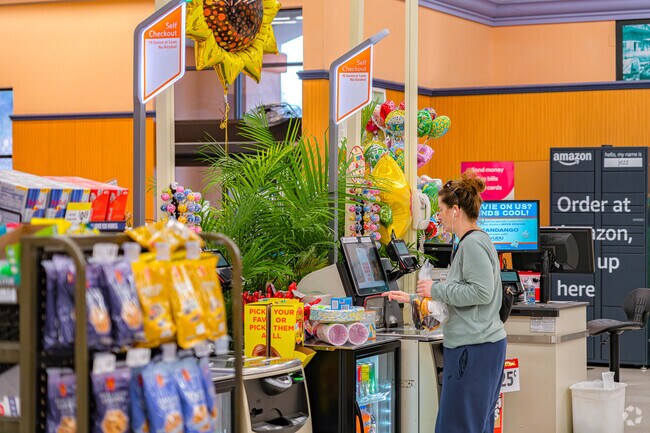 Checkout faster at Savemart in Whitney Oaks at the self checkout with 15 items or less.