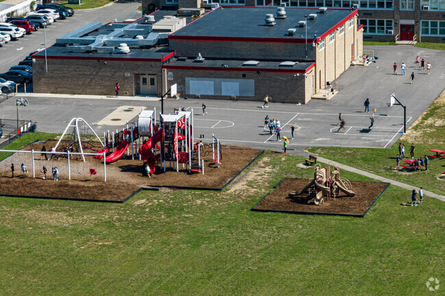 Students grab some fresh air on this wonderful playground.