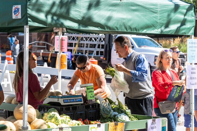 There is a great selection of produce at the Dane County Farmers' Market in Downtown Madison.