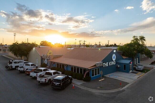 Voted best food in Pecos and featured on the Travel Channel, locals love The King Shark Seafood.