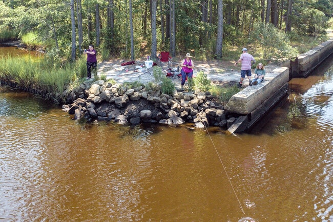 The Elizabeth River is a great spot for fishing and enjoying each other's company in Chesapeake.