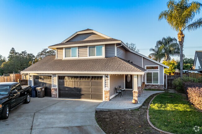 This 2-story modern-style home has a three-car garage in Citrus Heights.