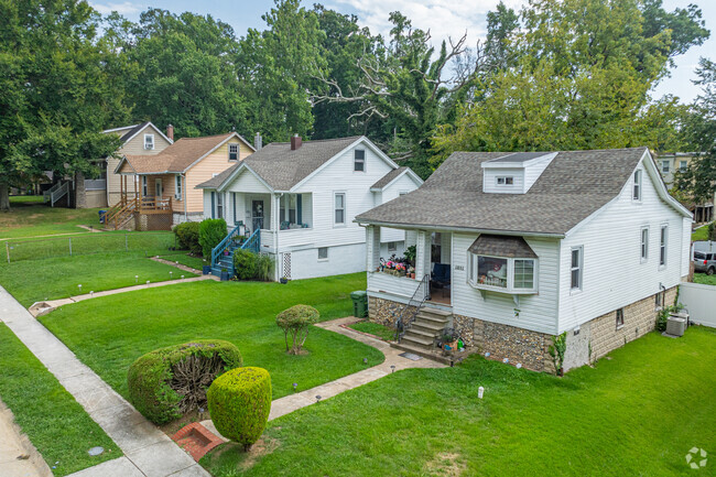 Settle down in a charming two story home in Howard Park, Baltimore, Maryland.