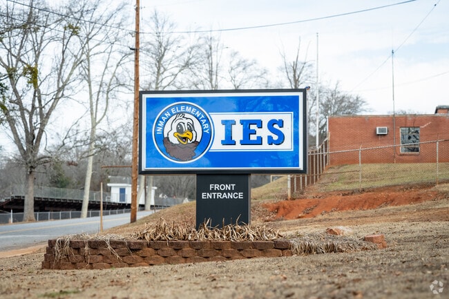 Sign for Inman Elementary School