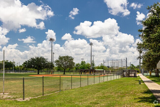 Osceola Elementary School in Naples has sports fields adjacent to the buildings.