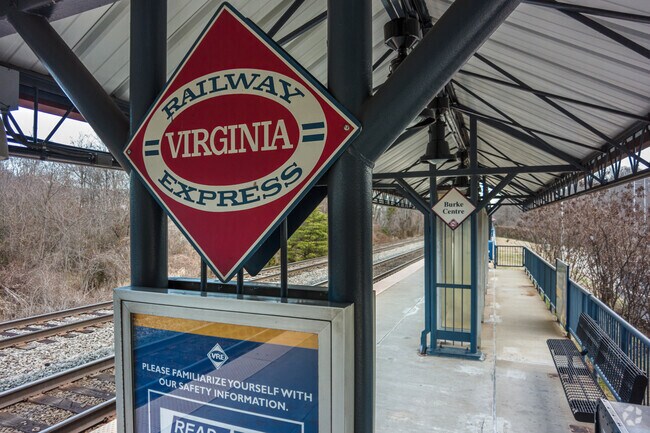 Burke VRE Train Station connects Burke to important points of interest.