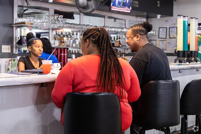 Enjoy a meal and drinks at the popular Estelle establishment, Bleu Cafe.