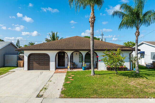 One of many Spanish-style homes located inside West Deerfield Beach.