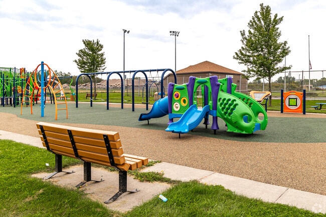 Veterans Park offers a tot lot for the littlest visitors.