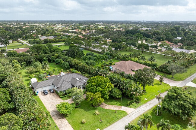 The Green Meadows neighborhood typically features oversized homes.