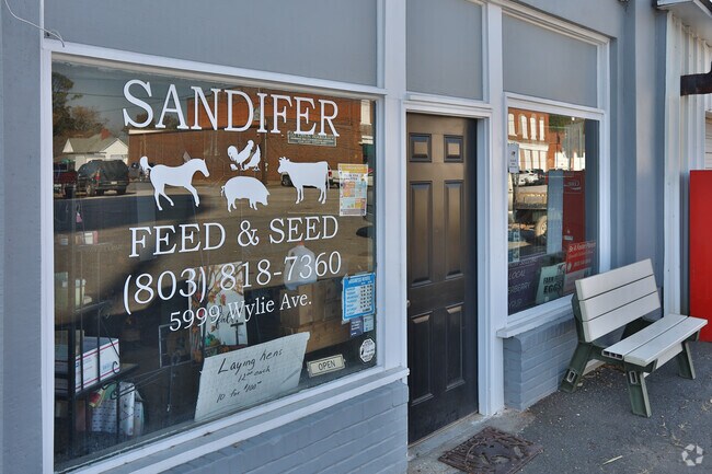 Sandifer feed and seed has all your farm needs as well as an unofficial library inside.