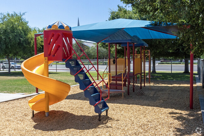 Students enjoy the playgrounds at Garfield Elementary School in Clovis.