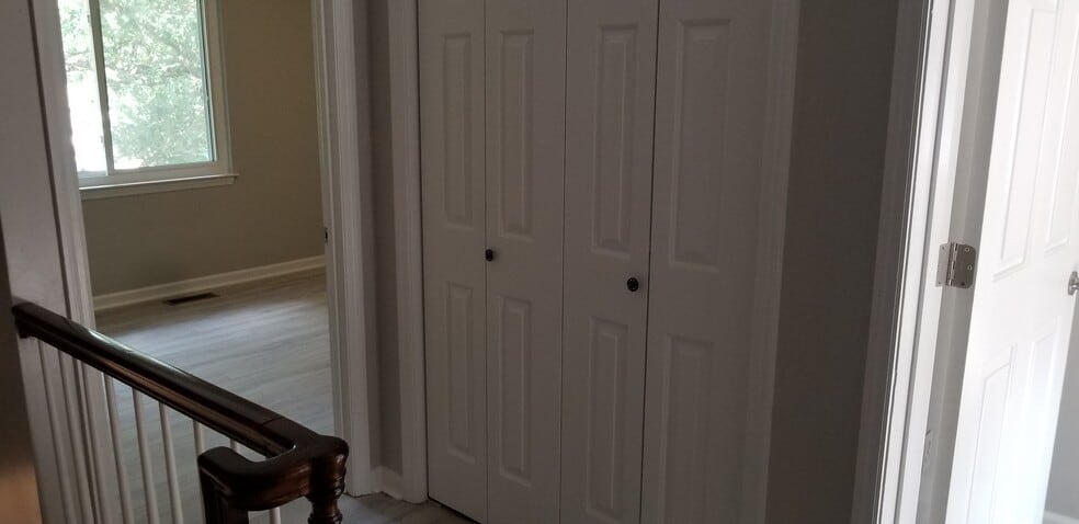 Upstairs foyer closet